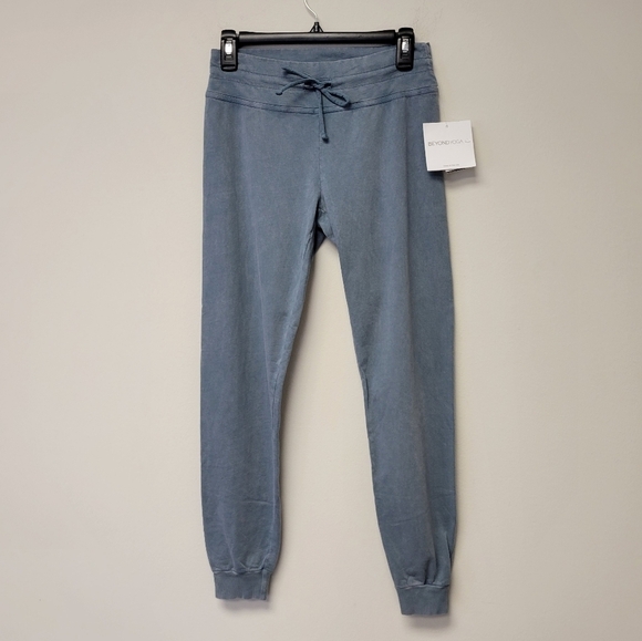Beyond Yoga Hey Chambray midi Sweatpants Washed Stormy Blue XS - Picture 1 of 9